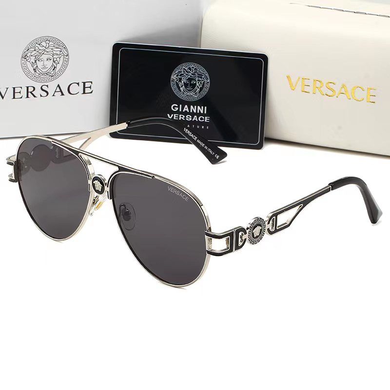 2026 Retro Emblem Metal Double Bridge Sunglasses