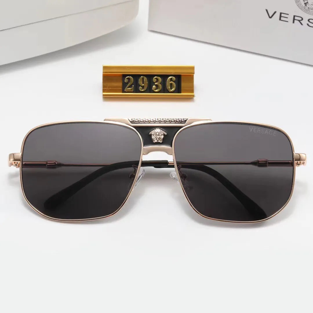 2026 Vintage Print Metal Sunglasses