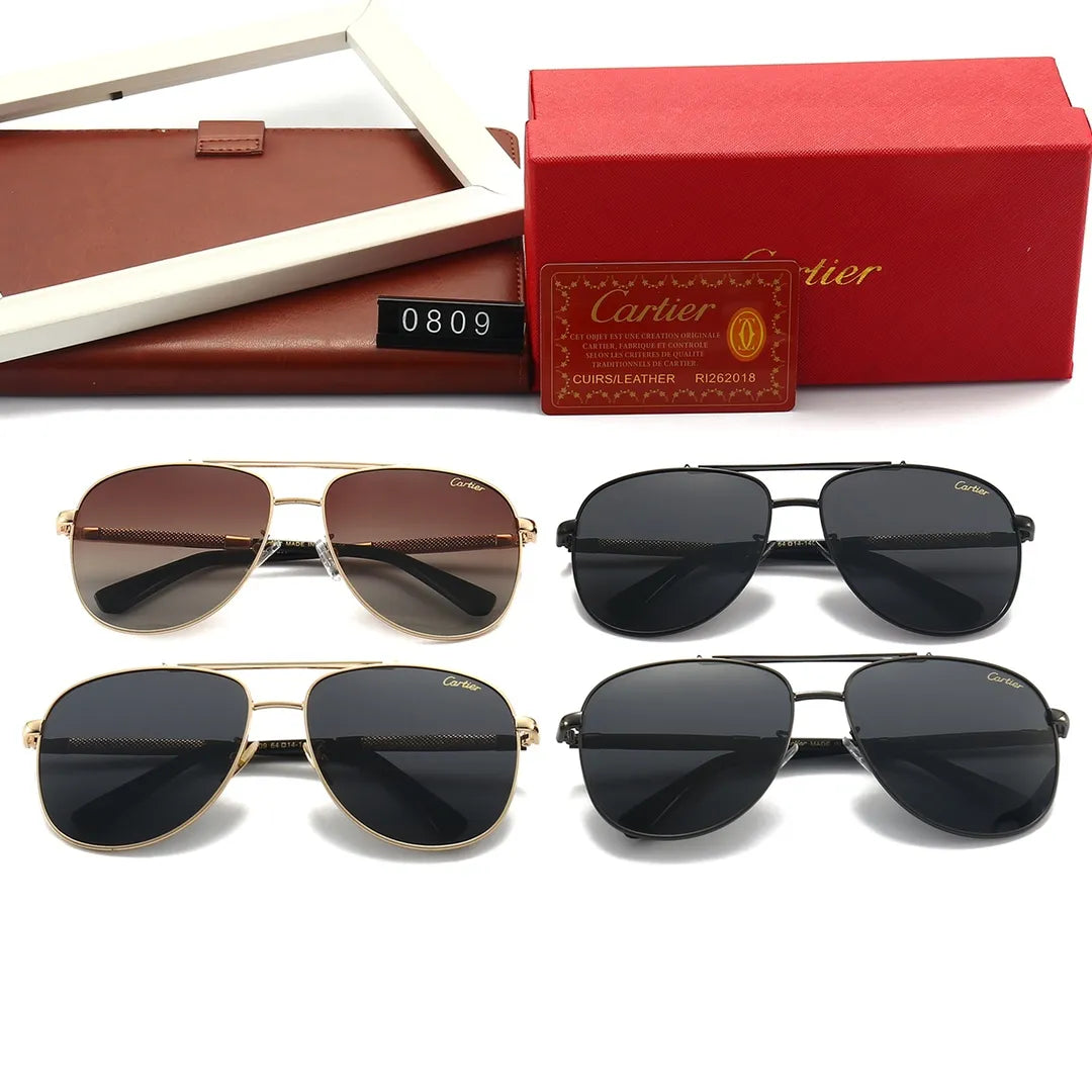 2026 Neutral Polarized Double Bridge Sunglasses