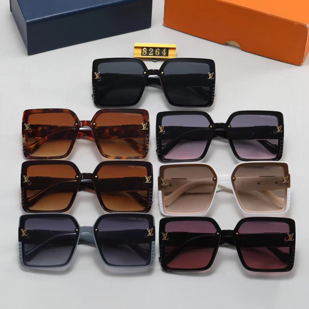 2024 7 colors high-end square frame sunglasses 8264