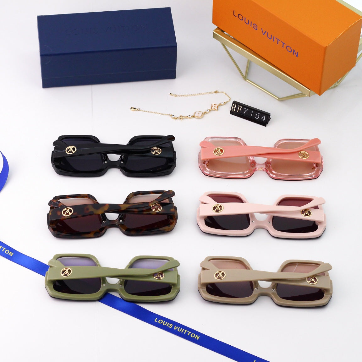 2026 6-color ultra-light frame sunglasses 7154
