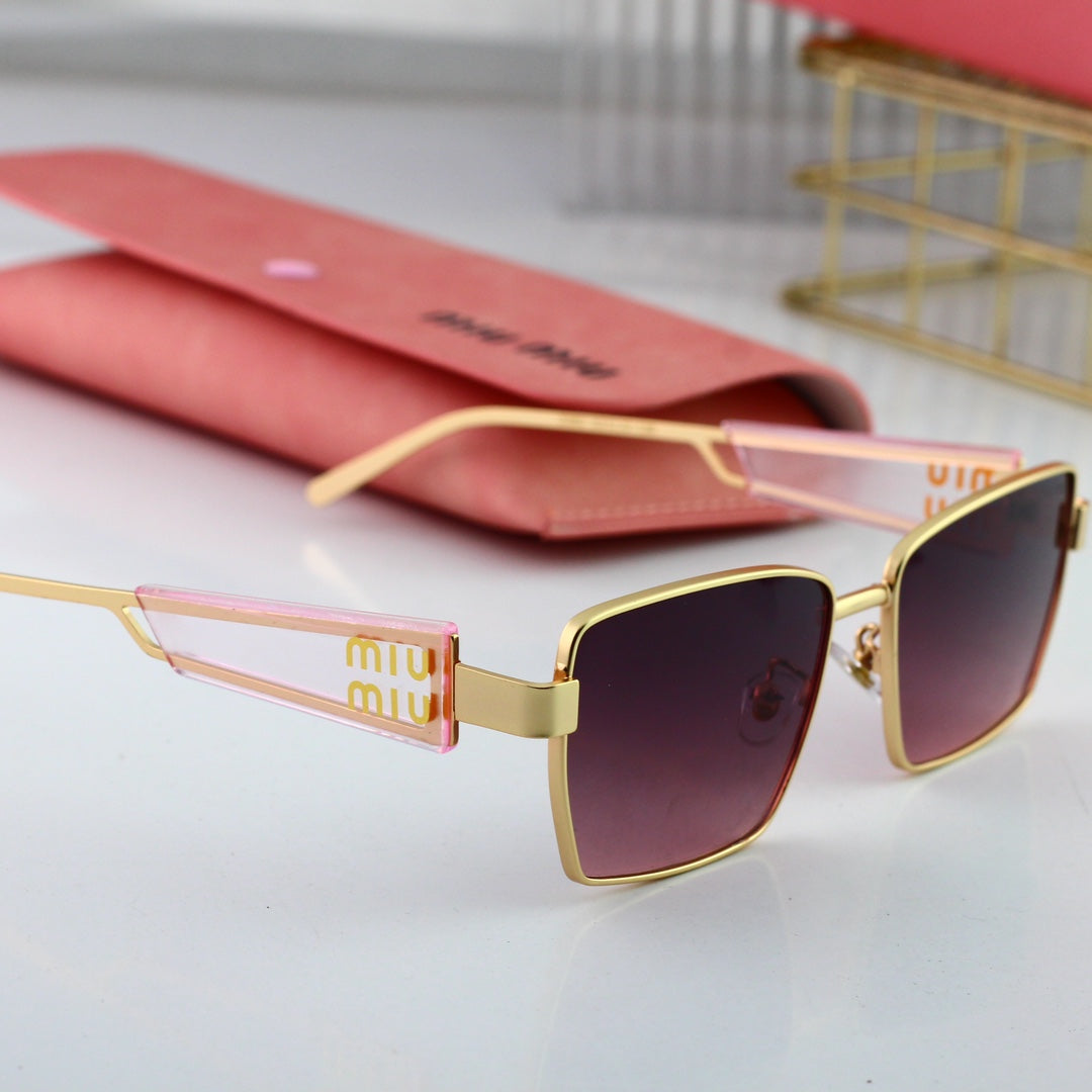 2026 Retro HD Wide-rim Rectangular Sunglasses