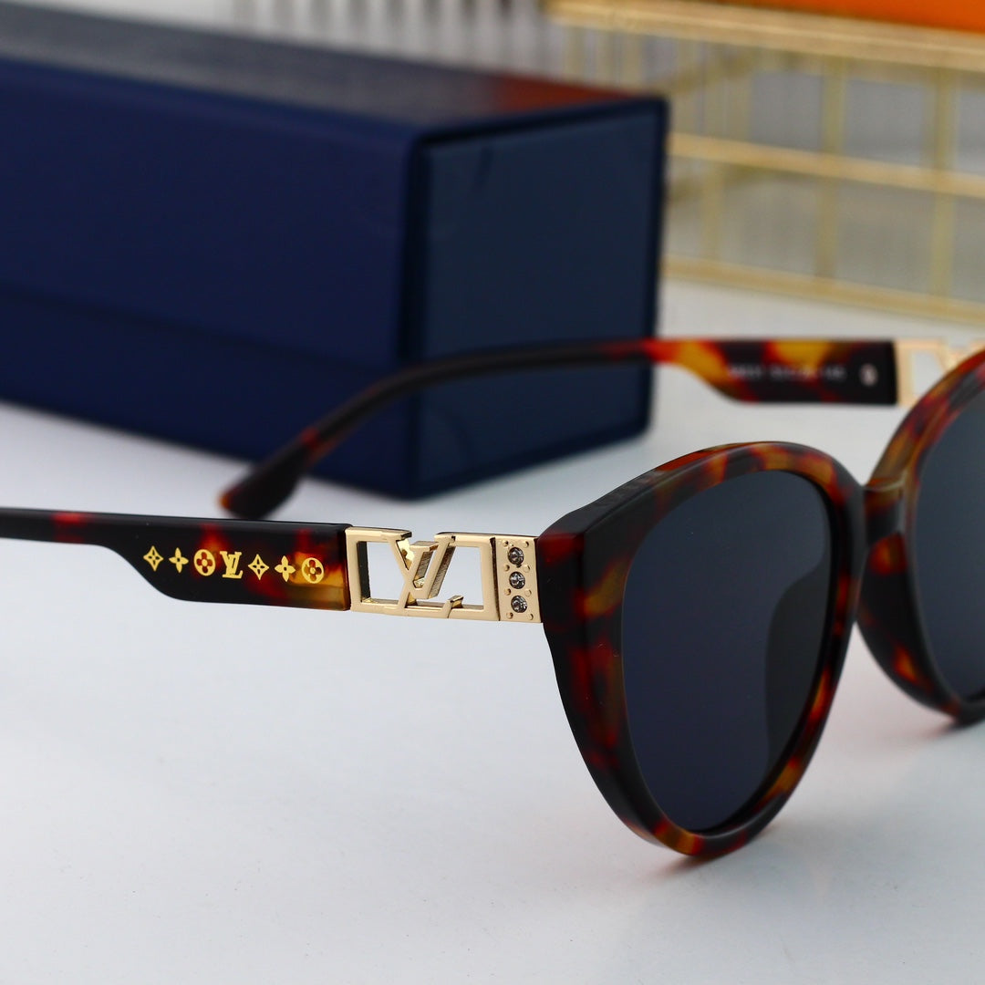 2026 New Cat-Eye Metal Hollow Logo Sunglasses