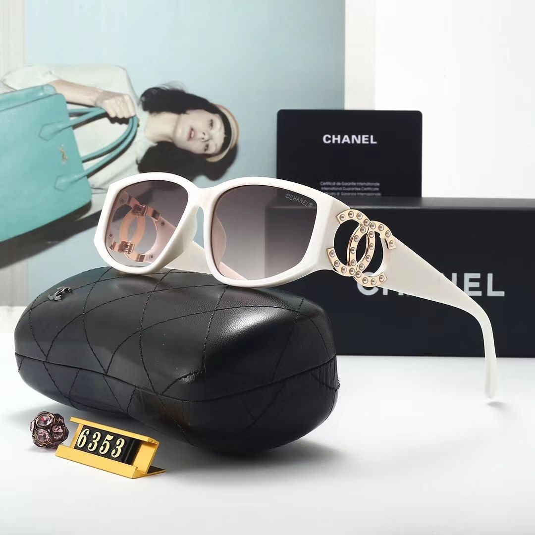 2026 Women's Pearl Metal Logo Sunglasses