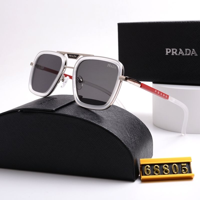 2026 Unisex Double Bridge Metal Square Sunglasses