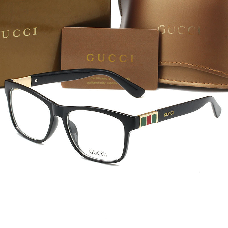 2026 Fashion Striped Color Block Frame Glasses