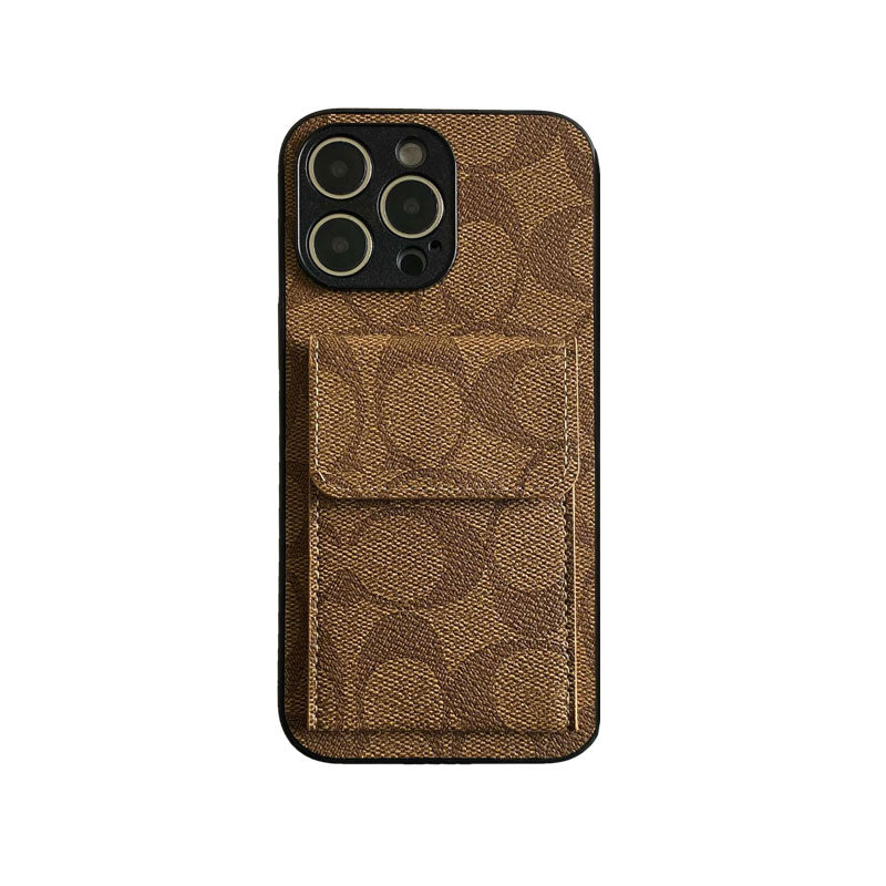 Classic iPhone Case With Wallet Coffee-HP240513