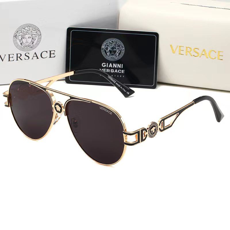 2026 Retro Emblem Metal Double Bridge Sunglasses
