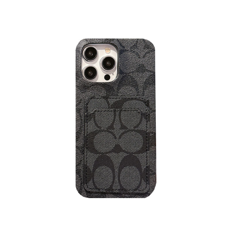 Classic iPhone Case With Card Holder White -JQB240330