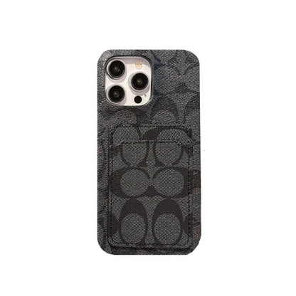 Classic iPhone Case With Card Holder White -JQB240330