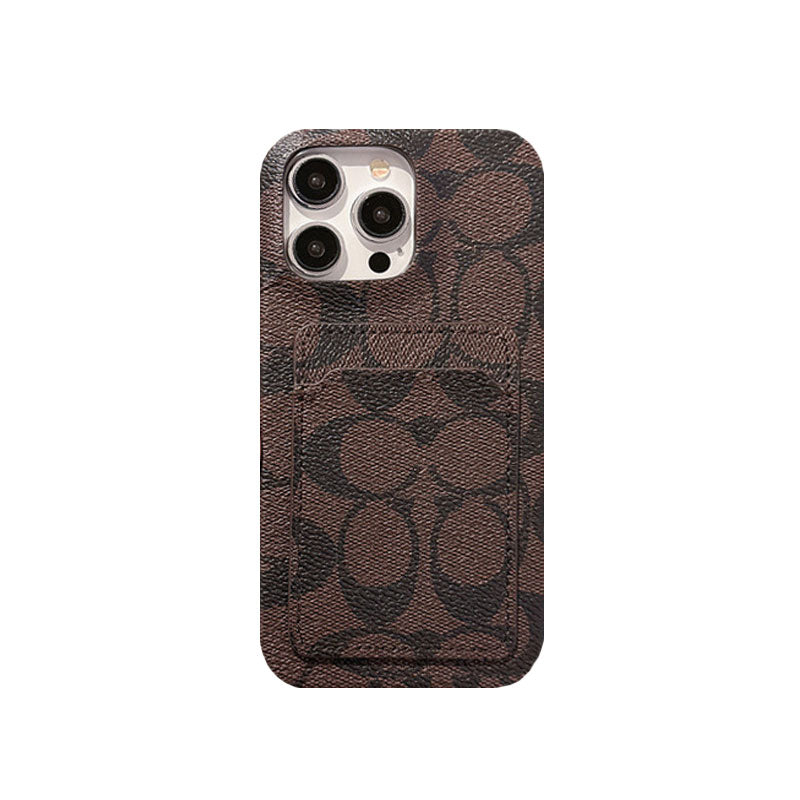 Classic iPhone Case With Card Holder White -JQB240330