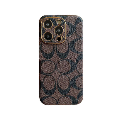 Classic iPhone Case Leather Black -QBK240513