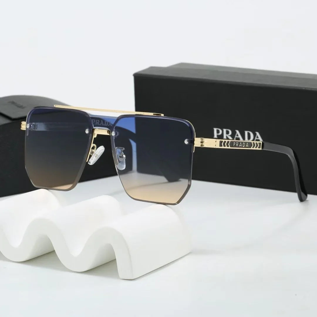 2026 New gradient frameless thin sunglasses