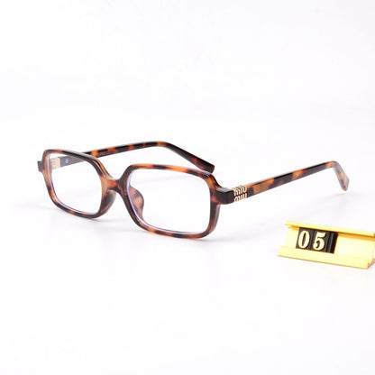 2026 Leopard Print Square Frame Retro Glasses & Sunglasses