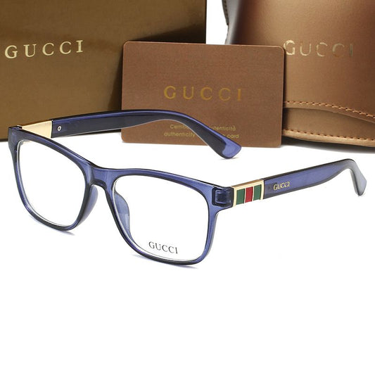 2026 Fashion Striped Color Block Frame Glasses