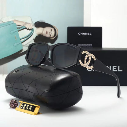 2026 Women's Pearl Metal Logo Sunglasses