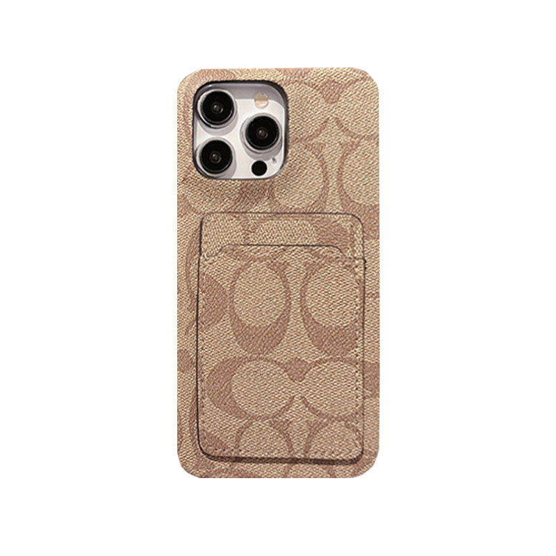 Classic iPhone Case With Card Holder White -JQB240330