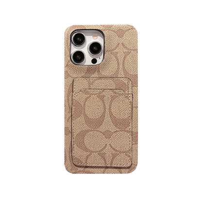 Classic iPhone Case With Card Holder White -JQB240330