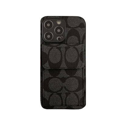 Classic iPhone Case With Wallet Coffee-HP240513