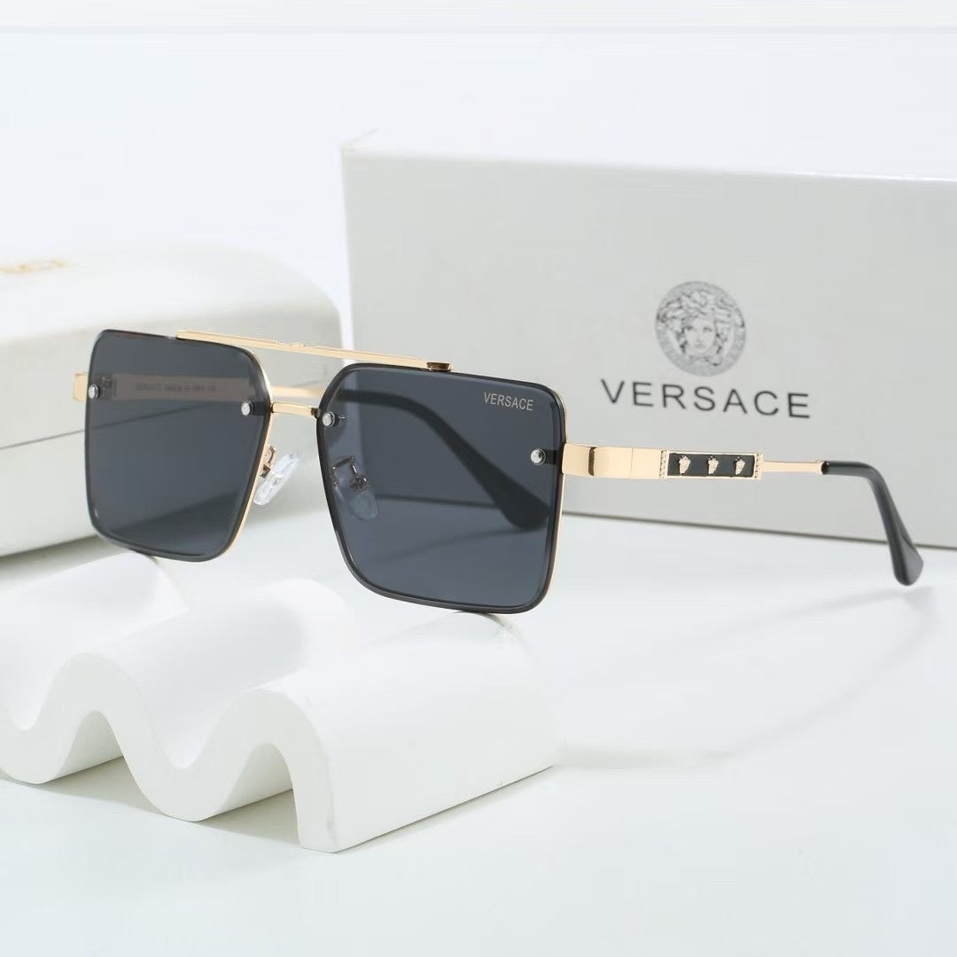 2026 Gradient two-tone metal square sunglasses