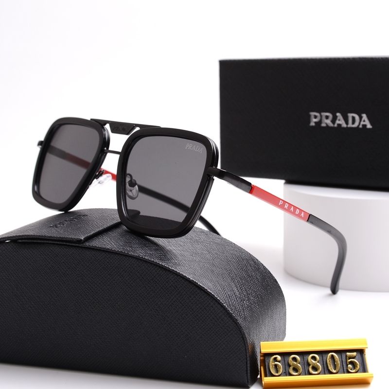 2026 Unisex Double Bridge Metal Square Sunglasses