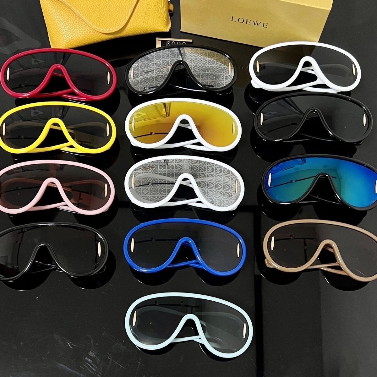 2024 Large Frame One Piece Printed Sunglasses