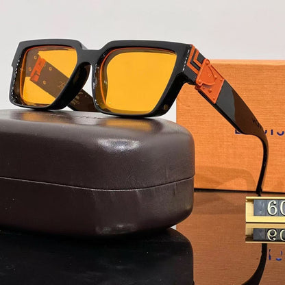 2026 New Millionaire Series Sunglasses Retro Internet Celebrity Fashion Sunglasses Square Frame UV Sunglasses