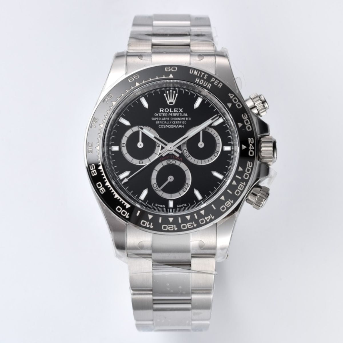 Regency Racing Chronograph 40 mm Timelesssteel Ceramic Bezel Panda Dial 126500LN 3386