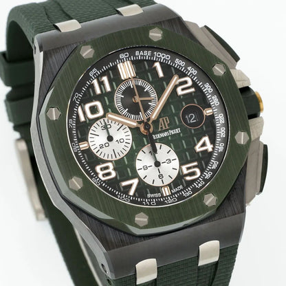 [Super Clone] Prestige Atelier Coastal Sport Chronograph 44mm Green Dial Black Ceramic 4606