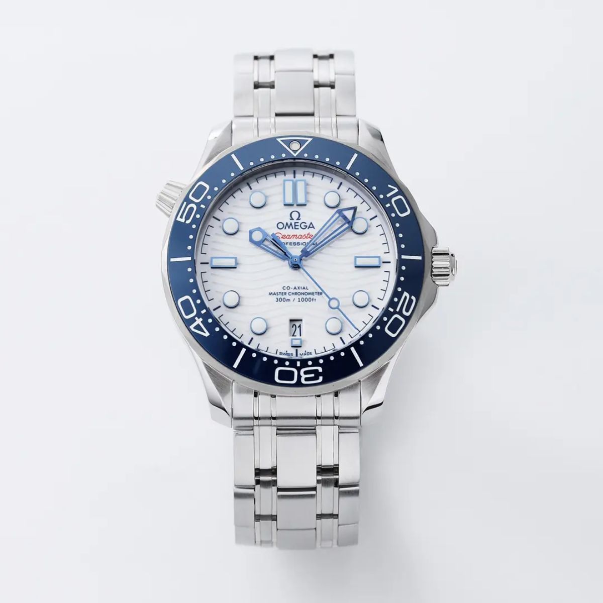 Celestial Seafarer Diver 300M 42mm Steel On Steel Blue White Dial 3398