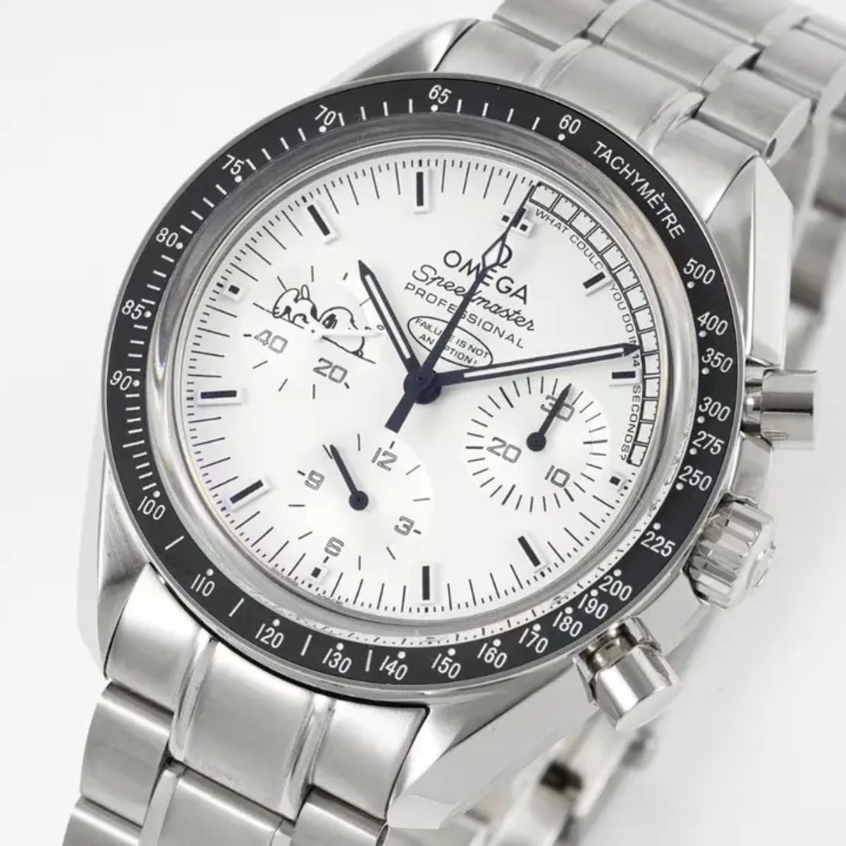 Celestial Moon Chronograph Professional 42mm Steel On Steel White Dial 6339