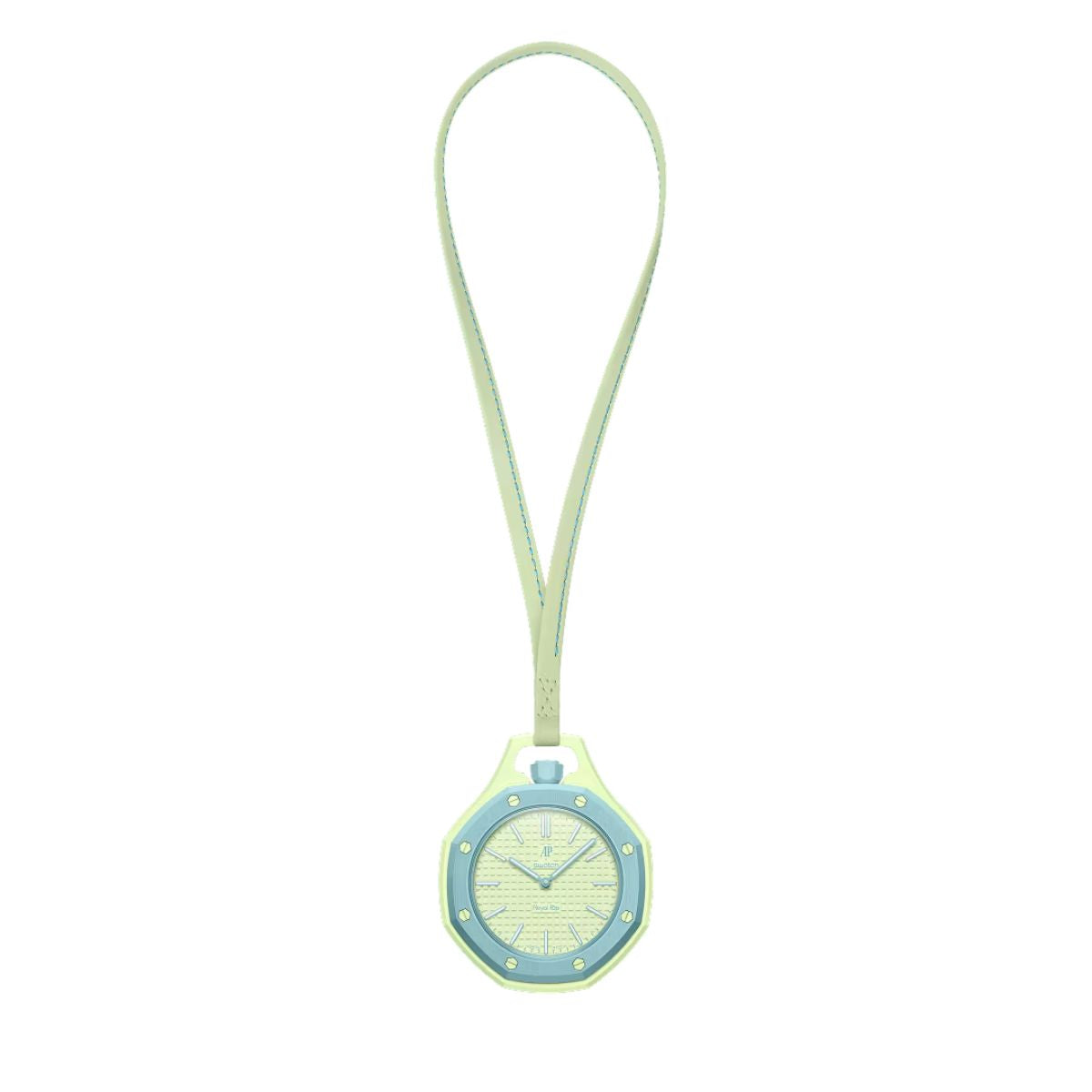 Swiss Pop Art Blaue Acht Ceramic Watch 9487