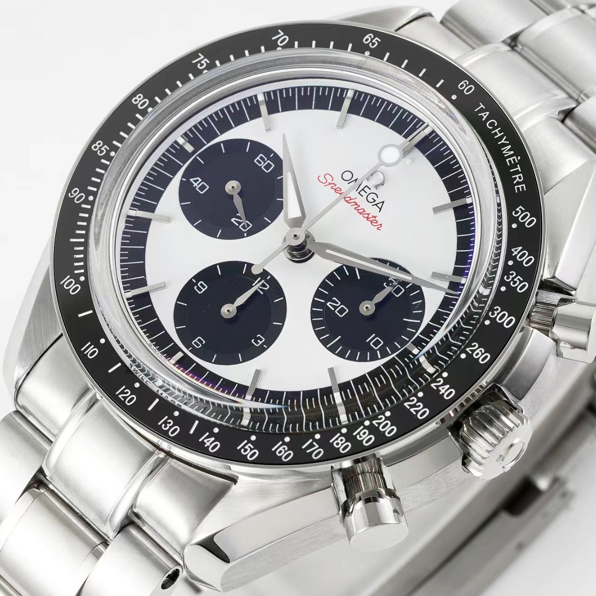 Celestial Moon Chronograph 40mm Steel On Steel Panda Dial 5347