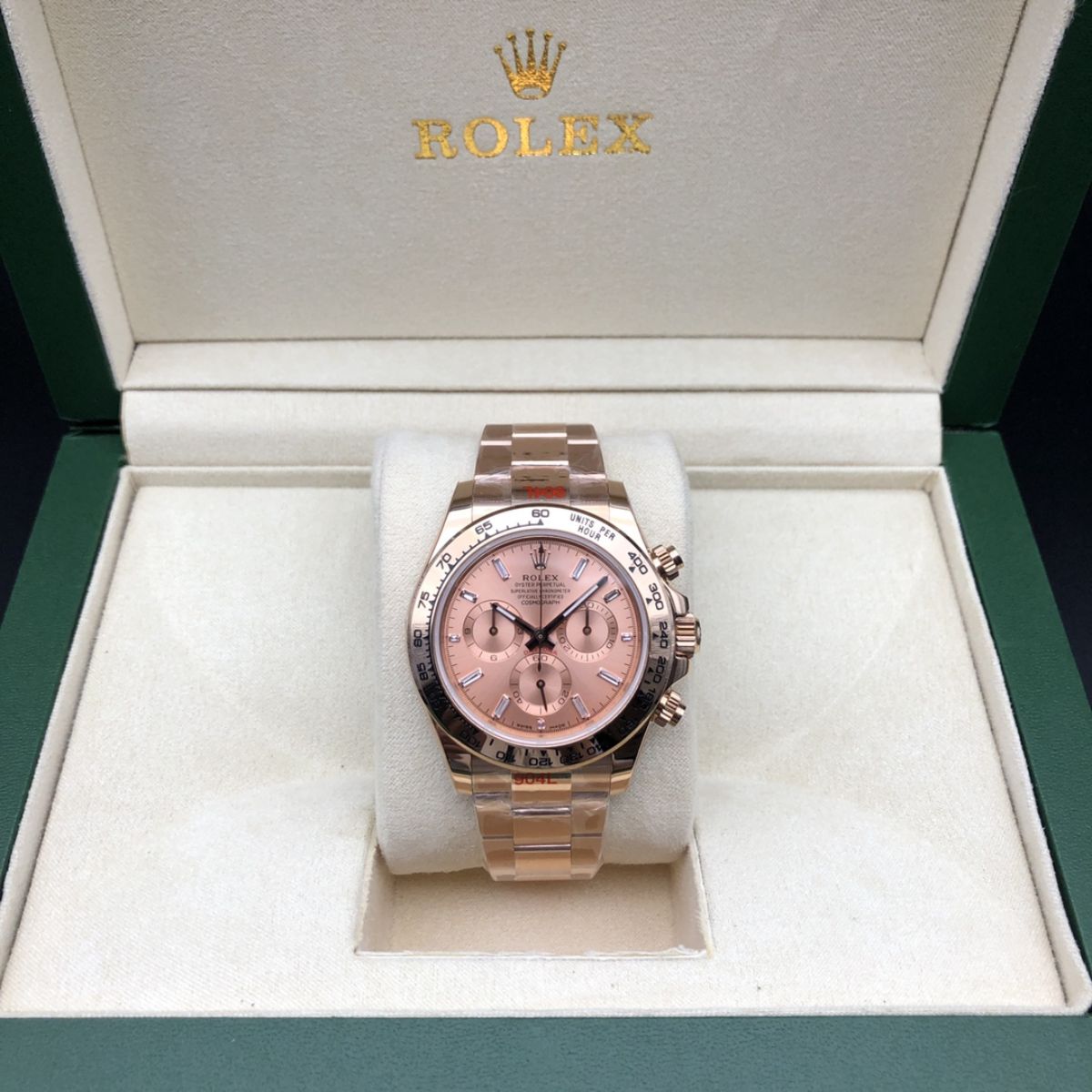 [Super Clone] Regency Racing Chronograph 40 mm Timeless Everose Bezel Everose Dial 8678