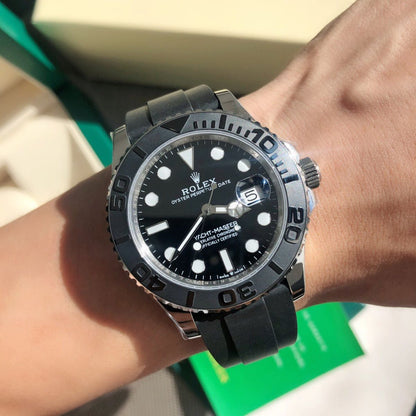 [Super Clone] Regency Marine Master 42 mm Rubber Black ceramic Bezel Bright black Dial 226659 1572