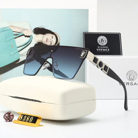 2026 New Fashion Half-Portrait Logo Sunglasses