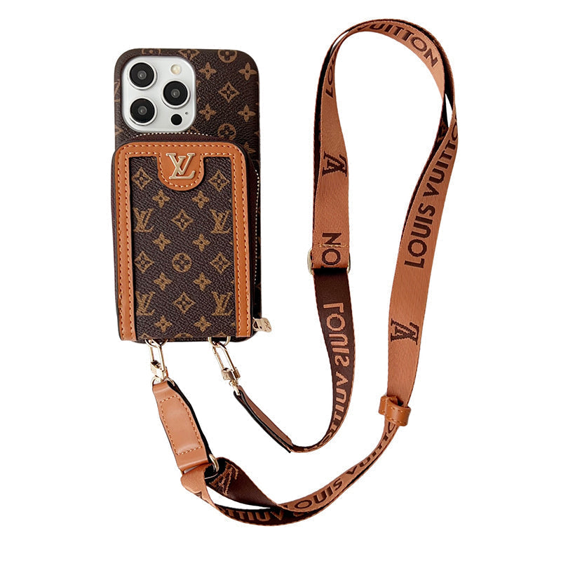 Lou GG Card Holder Chain iPhone Case