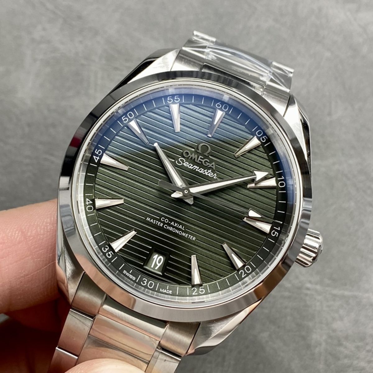 Celestial Aqua Sport 150M 41mm Steel On Steel Green Teak Dial 6503