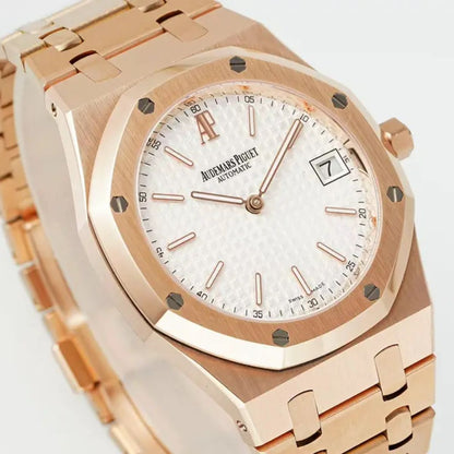 [Super Clone] Prestige Atelier Octagon Sport 39mm White Dial Rose Gold 4443