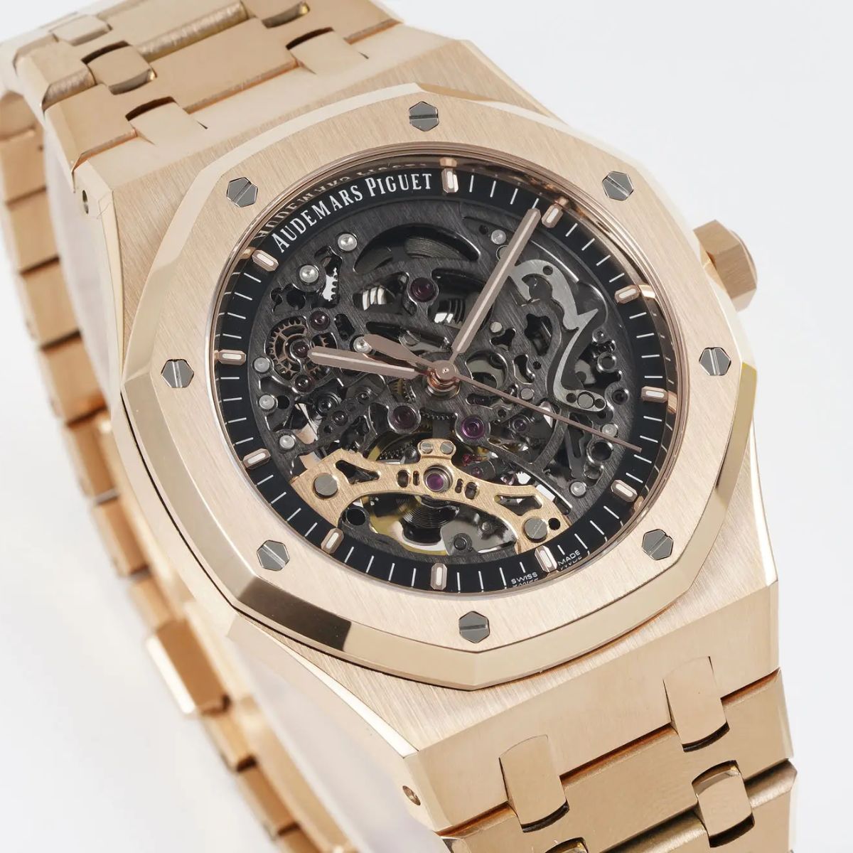 Prestige Atelier Octagon Sport Double Balance Wheel Openworked 41mm Skeleton Dial Rose Gold 4501