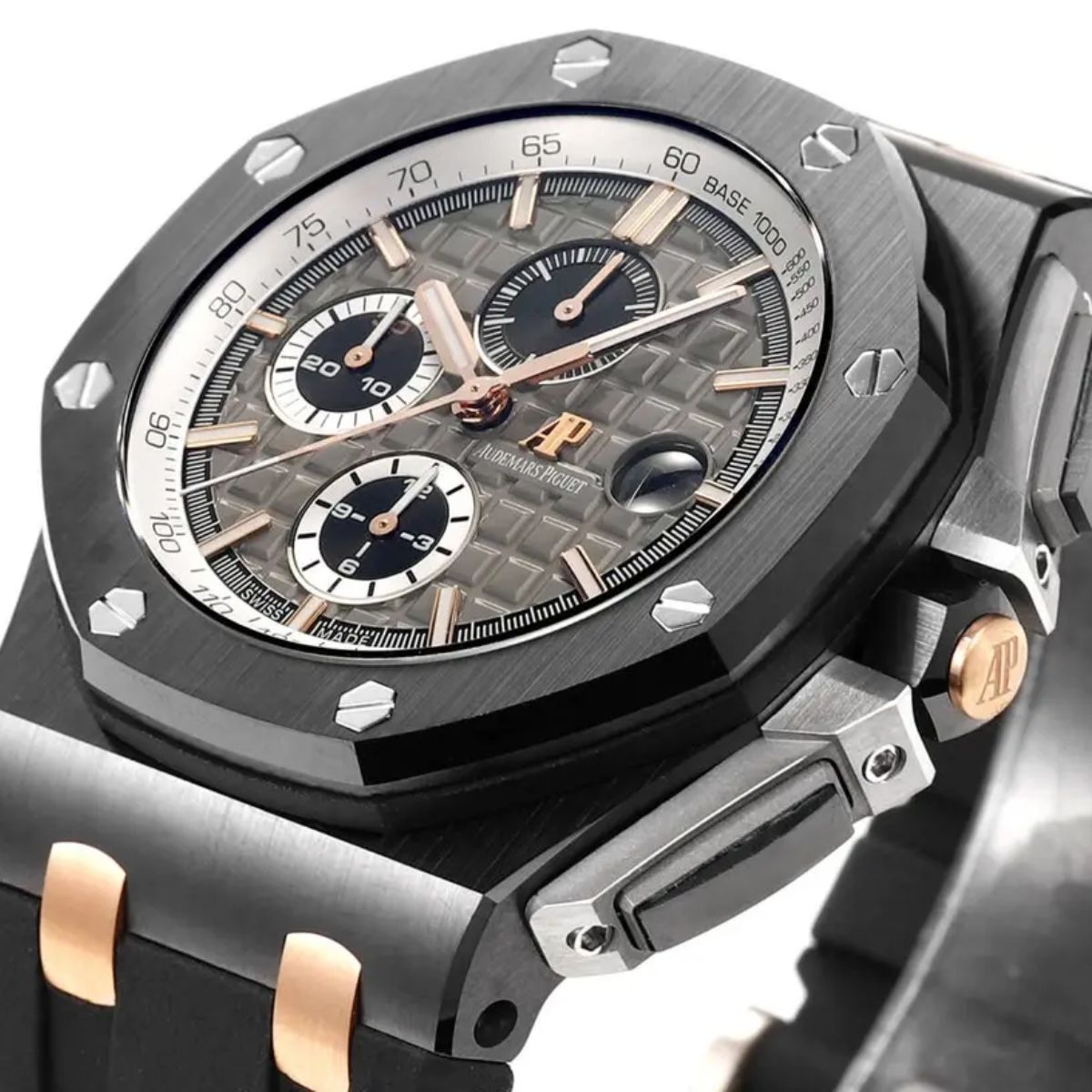 Prestige Atelier Coastal Sport Chronograph 44mm Grey Dial Black Ceramic Rose Gold 1178