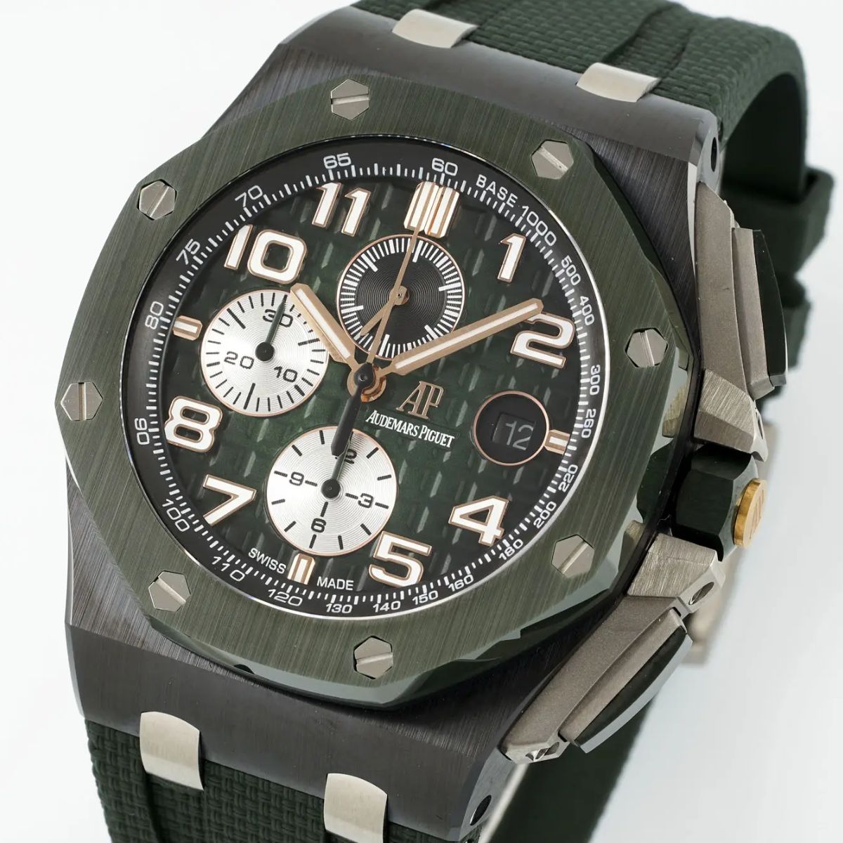 Prestige Atelier Coastal Sport Chronograph 44mm Green Dial Black Ceramic 7439