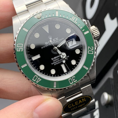 [Super Clone] Regency Diver Date 41 mm Timeless Green ceramic Bezel Bright black Dial 126610LV 9356