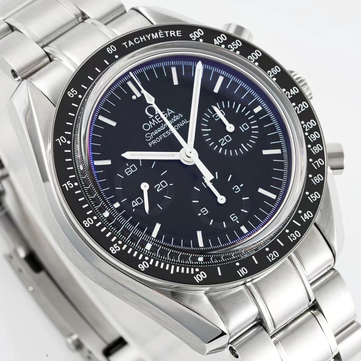 Celestial Moon Chronograph Professional 42mm Steel On Steel Blue Dial 6189