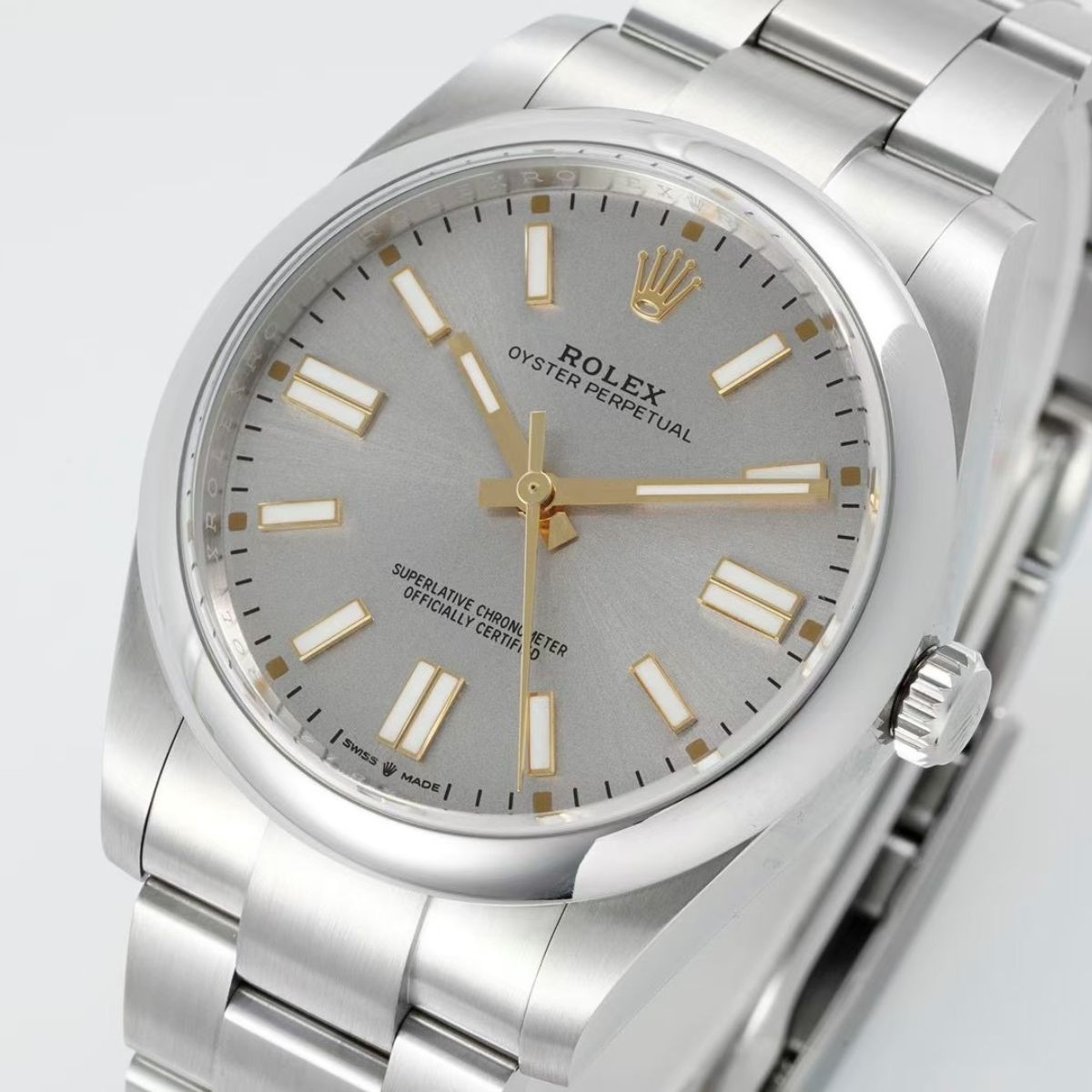 Regency Timeless Perpetual 36 mm Timeless Trapeze Bezel Silver Dial 126000 2551