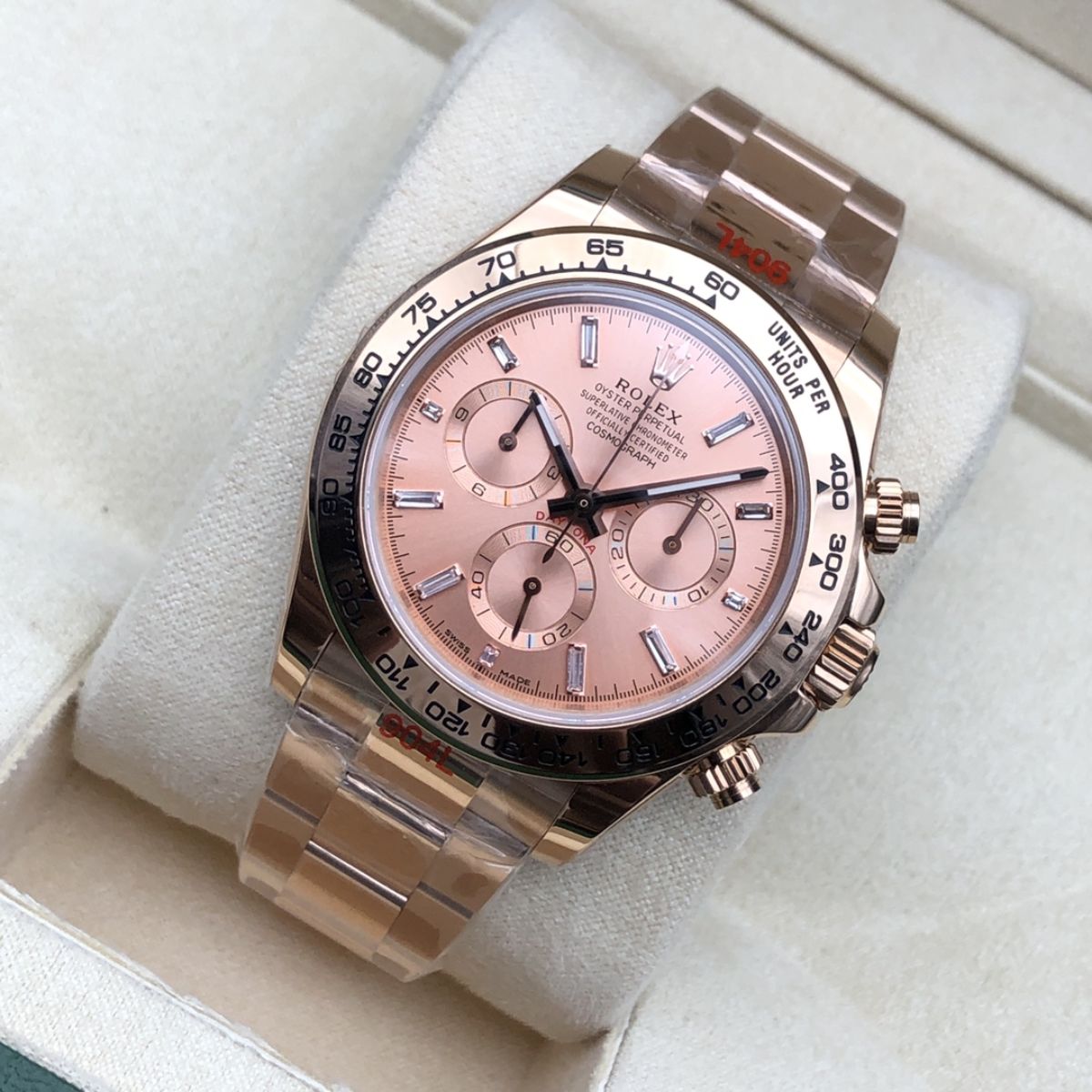 [Super Clone] Regency Racing Chronograph 40 mm Timeless Everose Bezel Everose Dial 8678