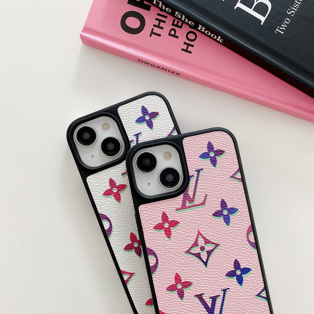 Lou Color Leather iPhone Case