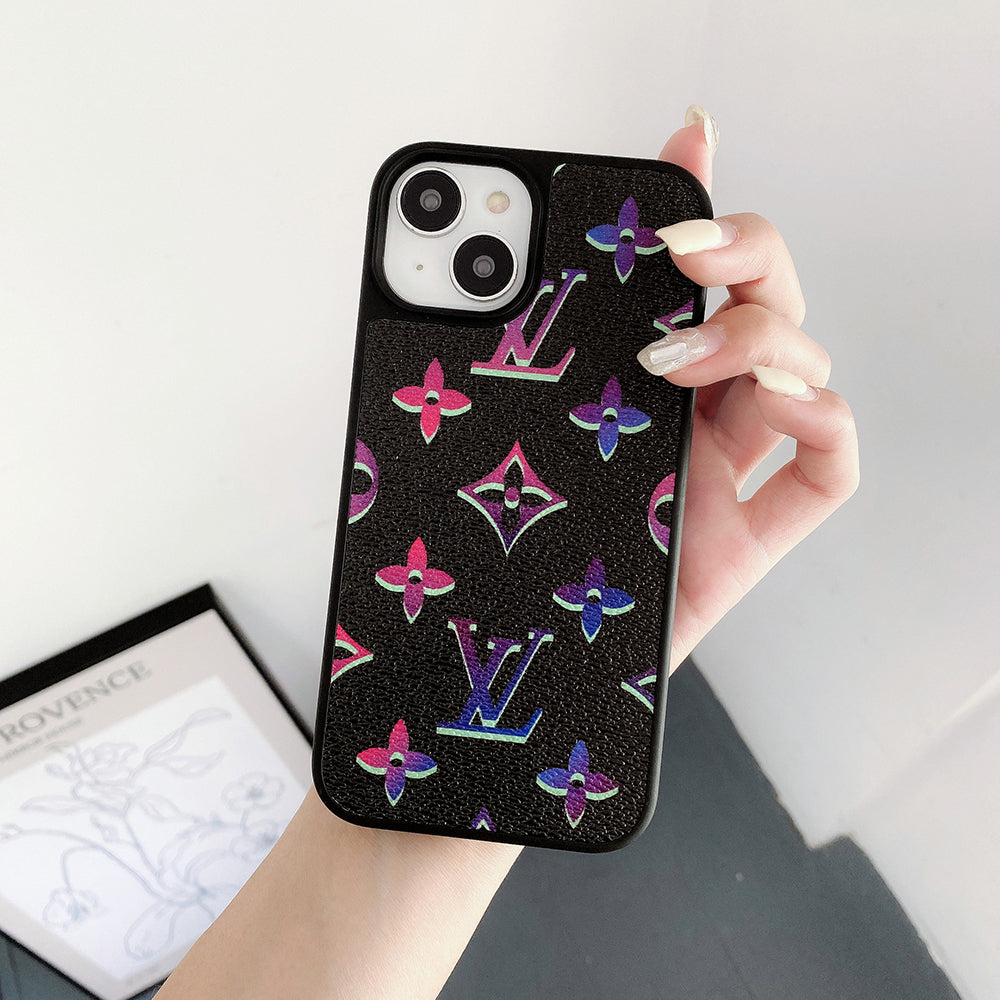 Lou Color Leather iPhone Case