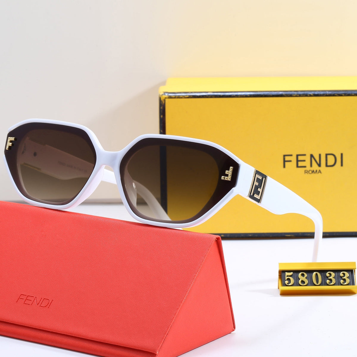 2026 Hexagonal Cat Eye Sunglasses 58033