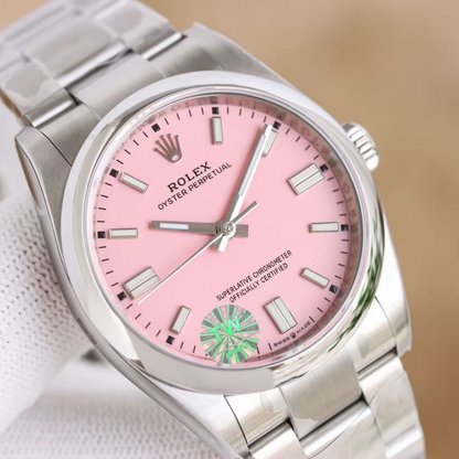 Regency Timeless Perpetual 41 mm Timeless Trapeze Bezel Candy Pink Dial 134300 7364